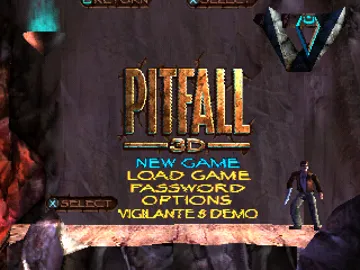 Pitfall 3D - Beyond the Jungle (US) screen shot title